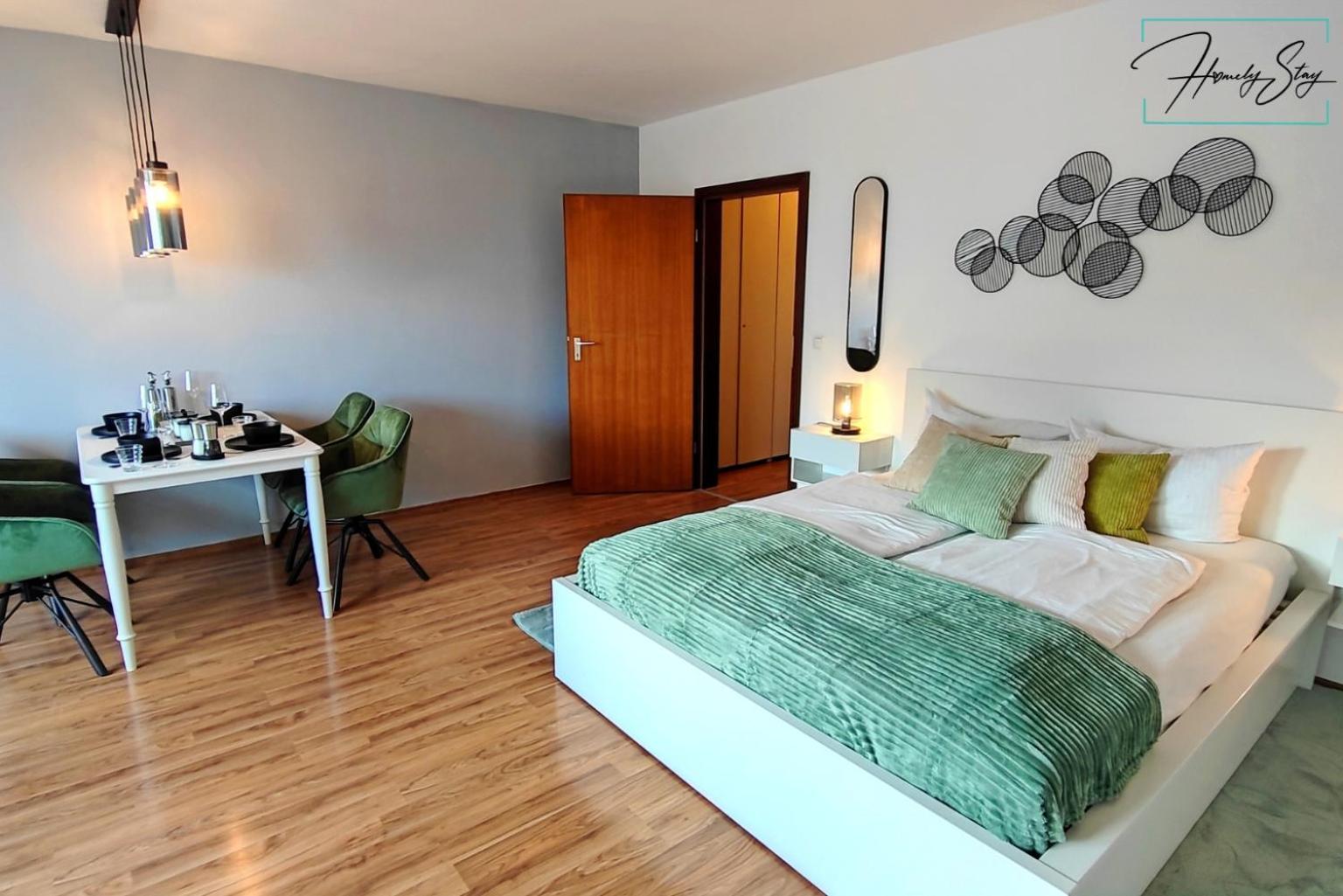 Homely Stay Serenity Greens - Stylisch Studio-Apartment With Kitchen - 10 Min To Central Station, Pet Friendly ميونيخ المظهر الخارجي الصورة