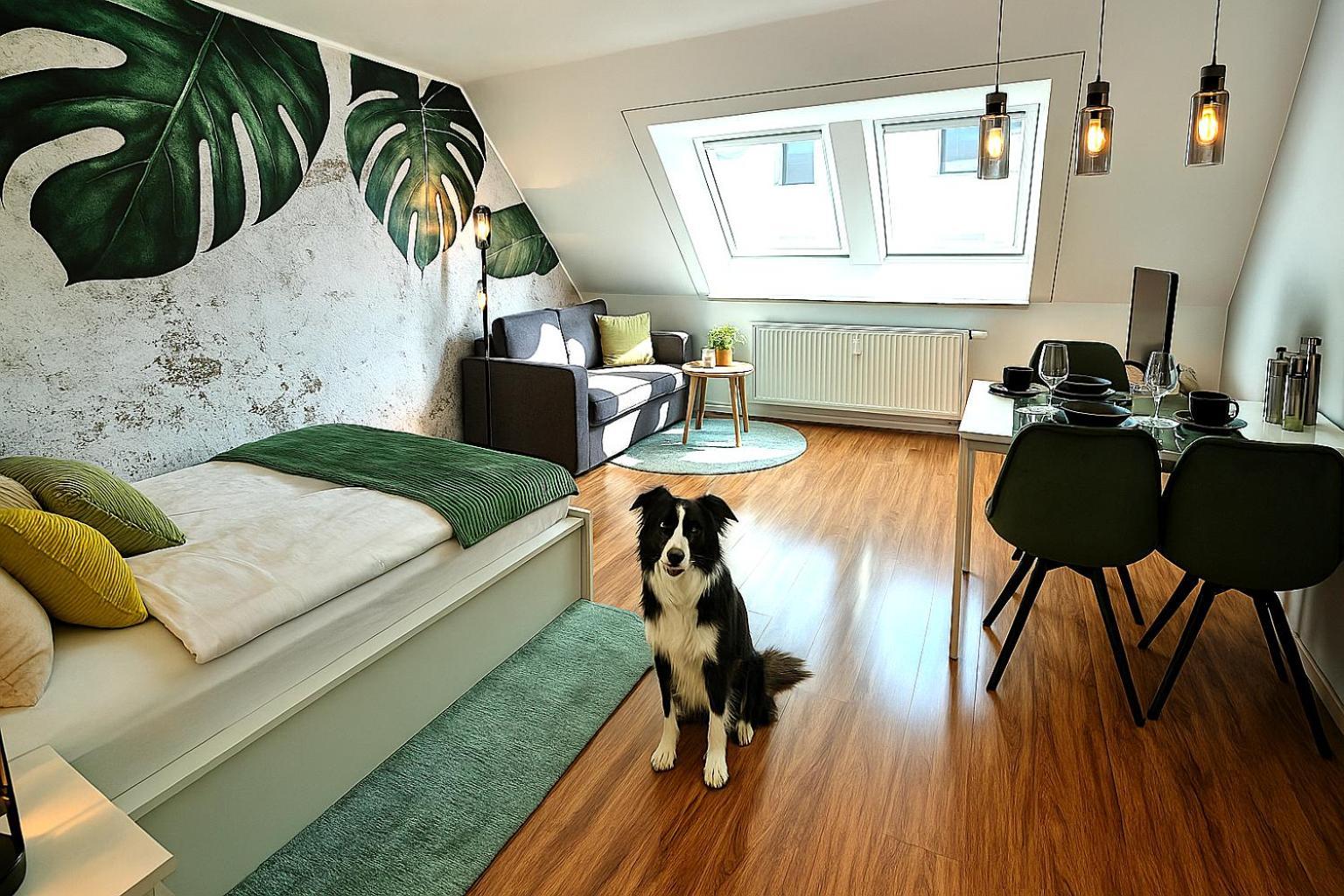 Homely Stay Serenity Greens - Stylisch Studio-Apartment With Kitchen - 10 Min To Central Station, Pet Friendly ميونيخ المظهر الخارجي الصورة